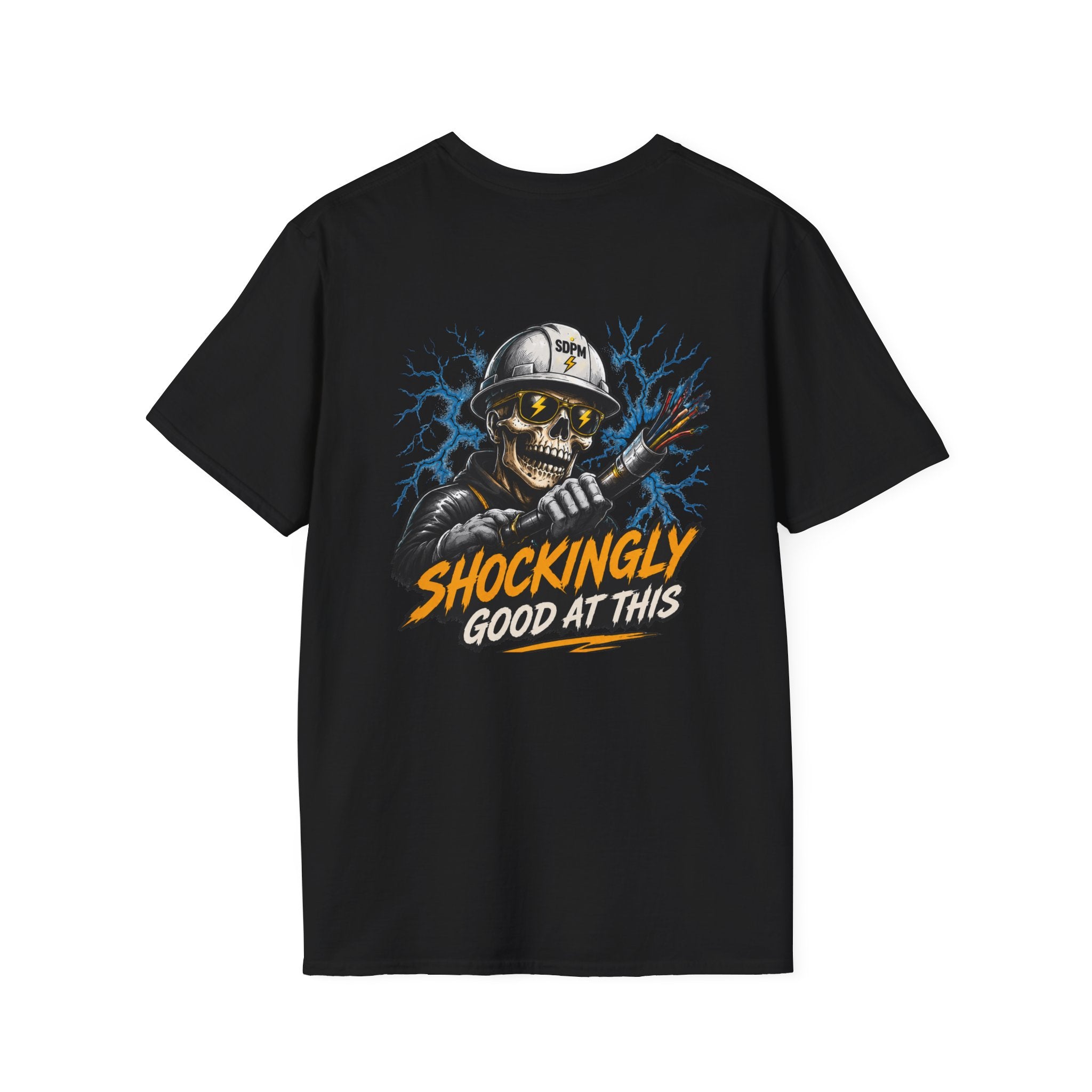 Shockingly Good At This Electrician Funny Skeleton T-Shirt