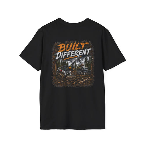 Built Different Skid Steer Construction T-Shirt