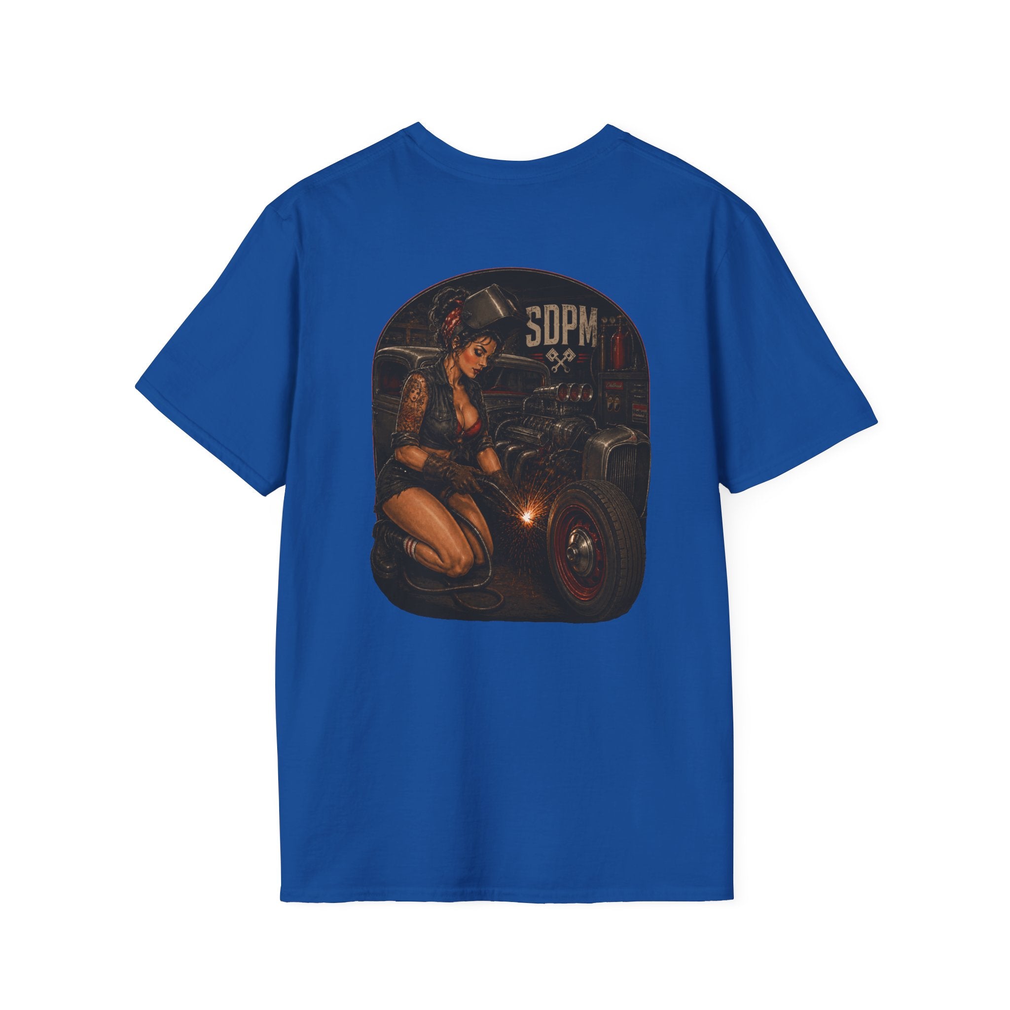 Pinup Welder Hot Rod T-Shirt