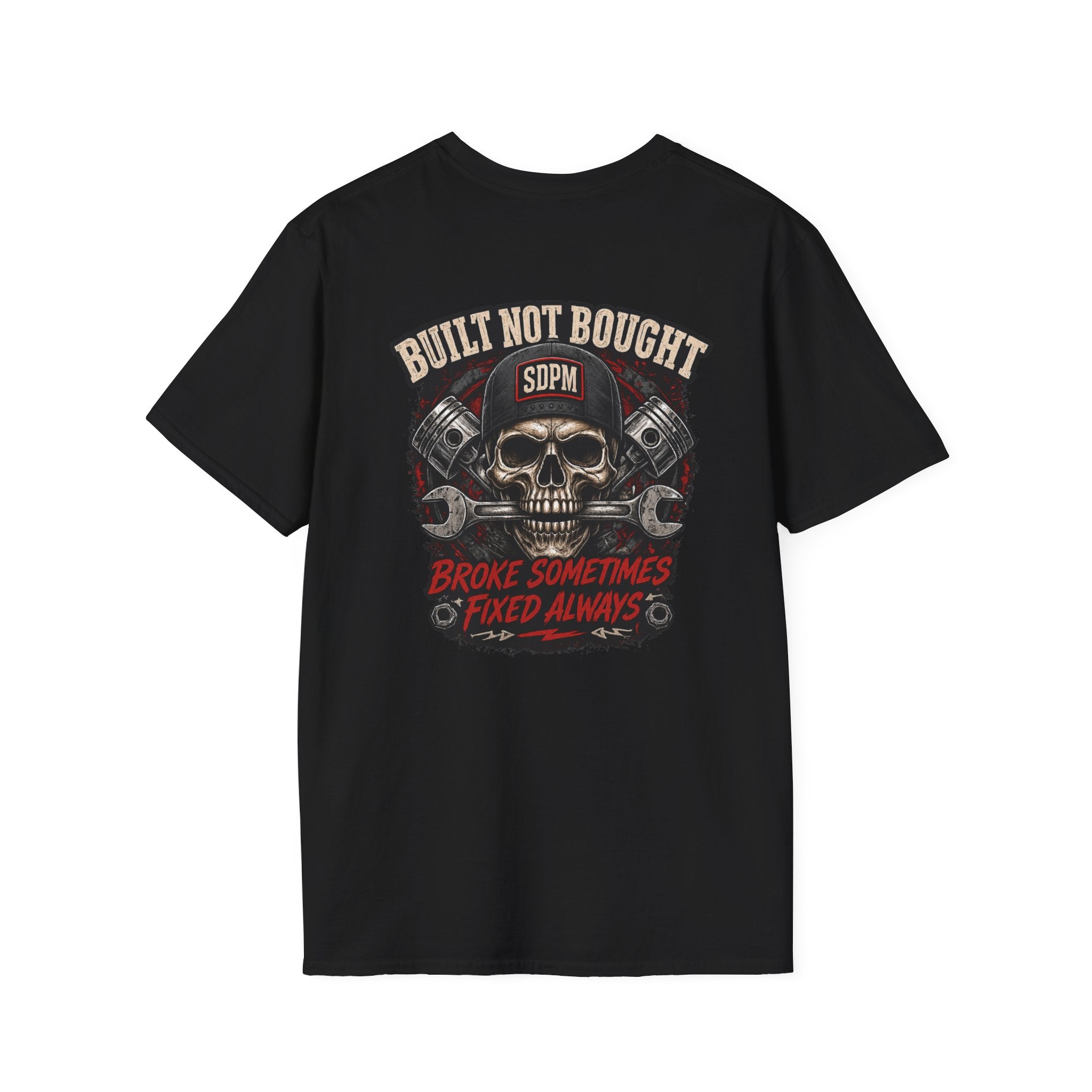Built Not Bought Skull T-Shirt