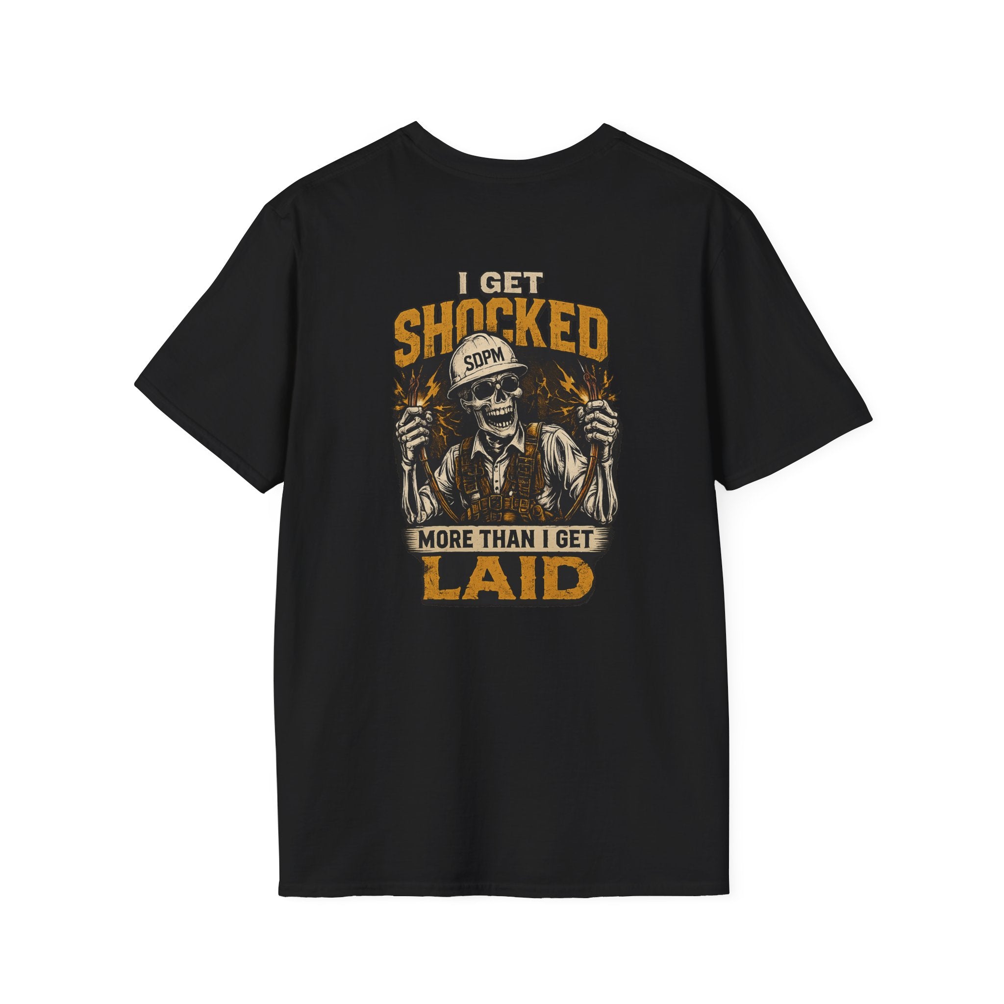 Electrician Funny Get Shocked More Than Laid T-Shirt