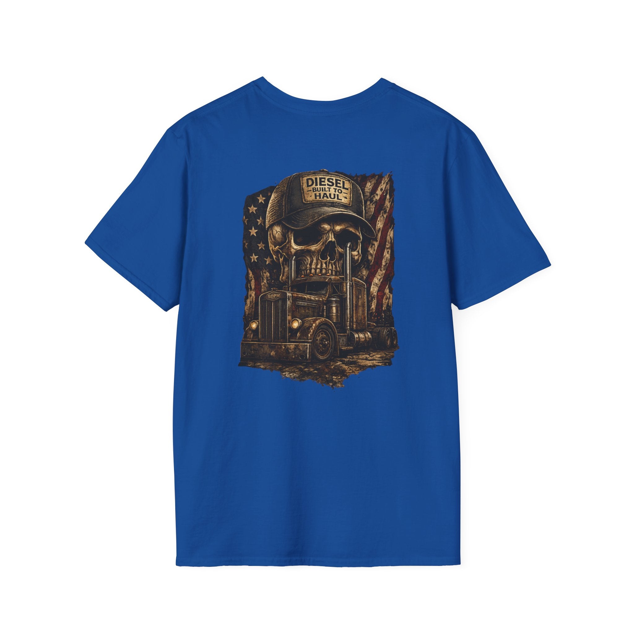 American Old School Semi with Skull T-Shirt