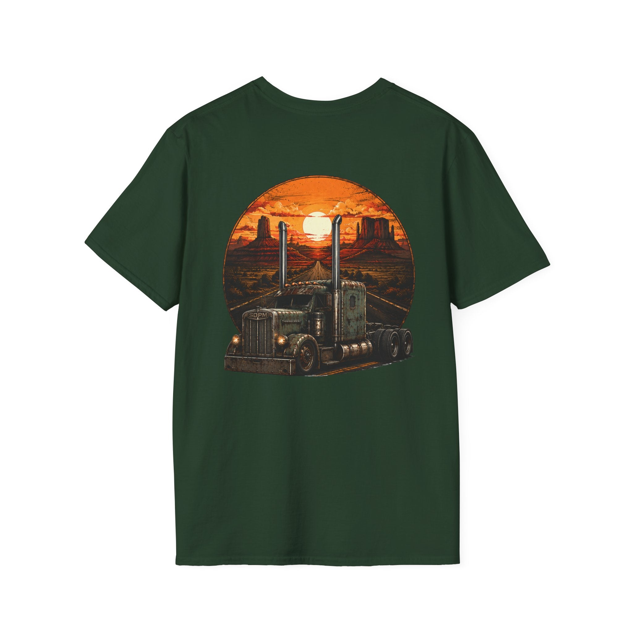 Rat Rod Style Semi Sunset T-Shirt