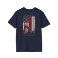American Flag Operator Excavator Tshirt