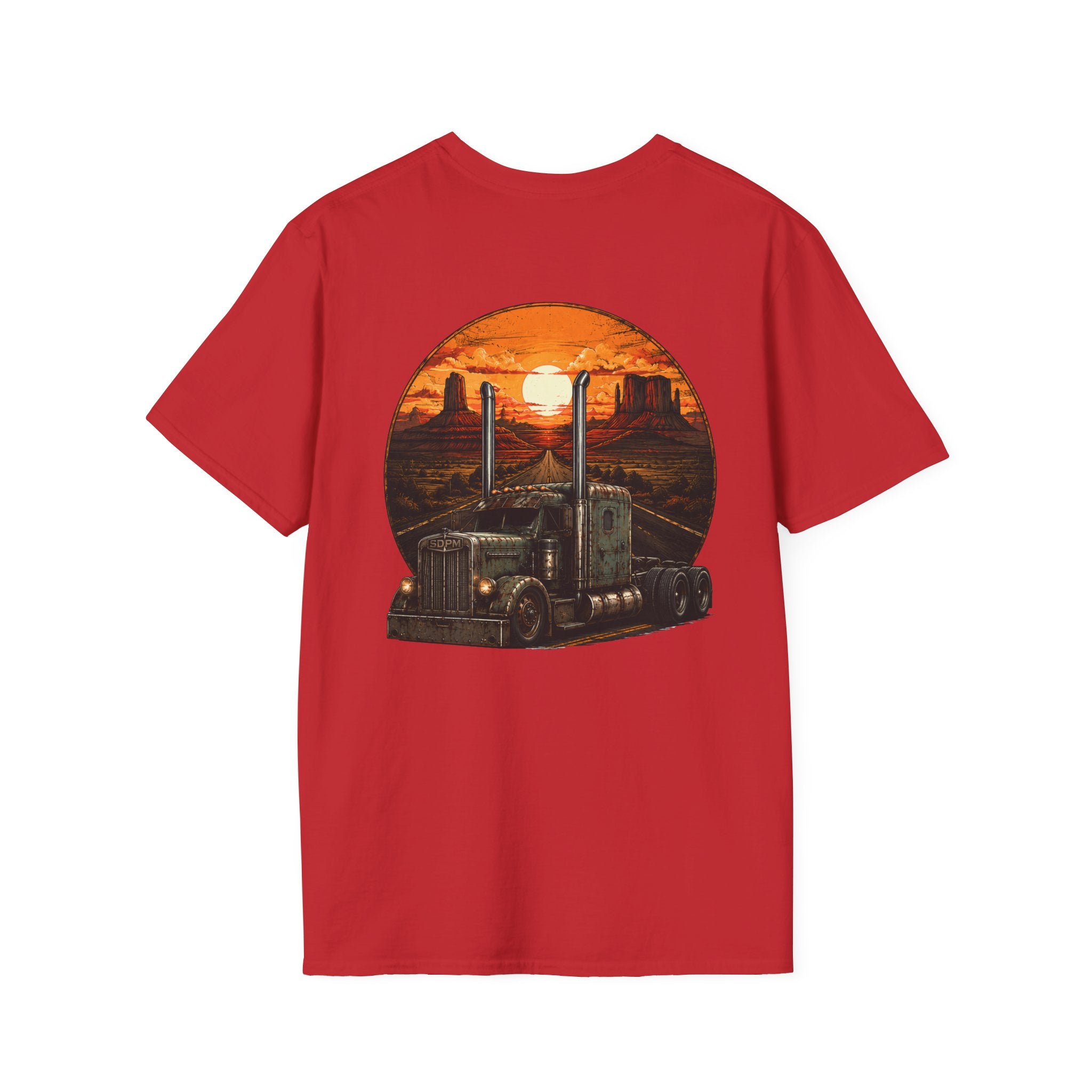 Rat Rod Style Semi Sunset T-Shirt