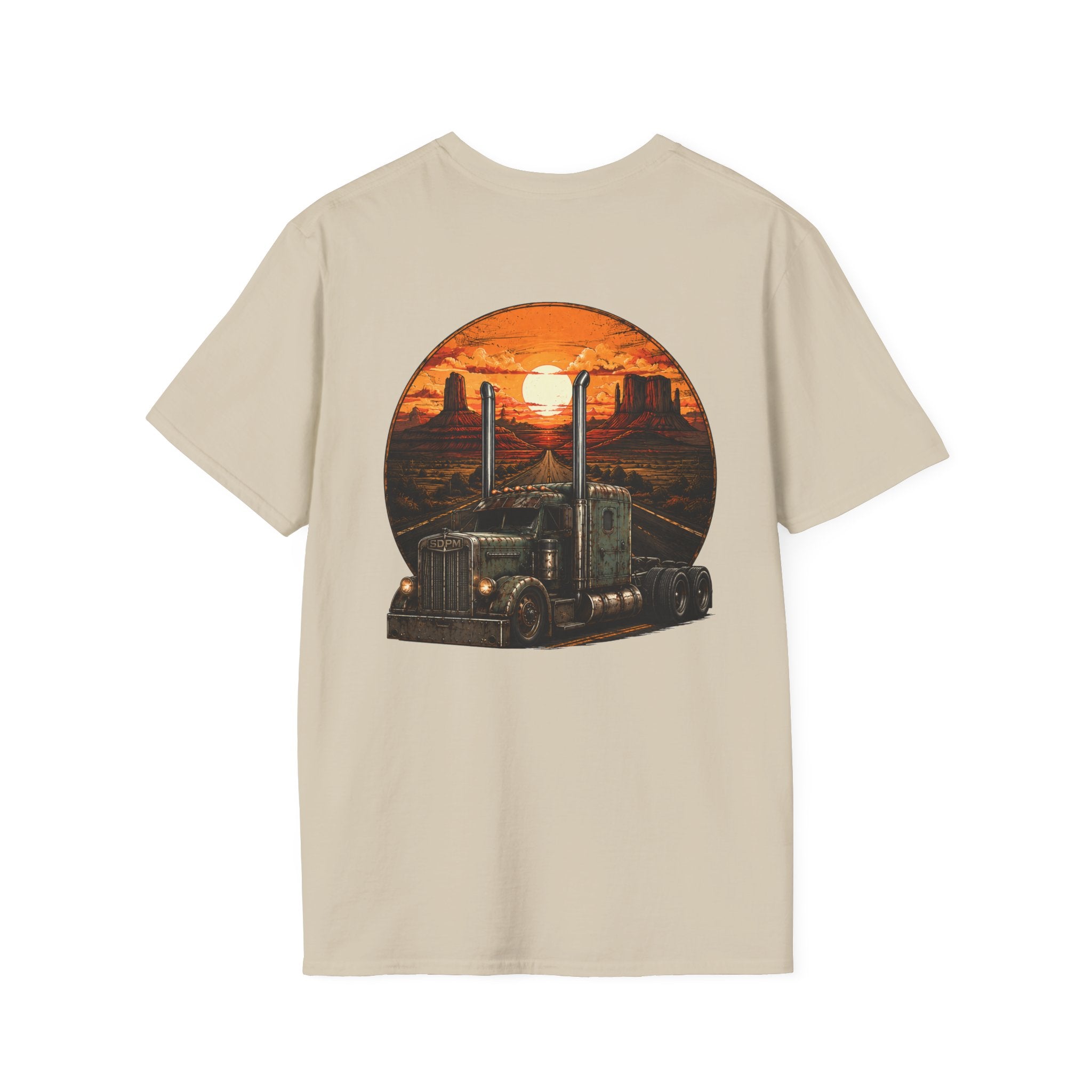 Rat Rod Style Semi Sunset T-Shirt