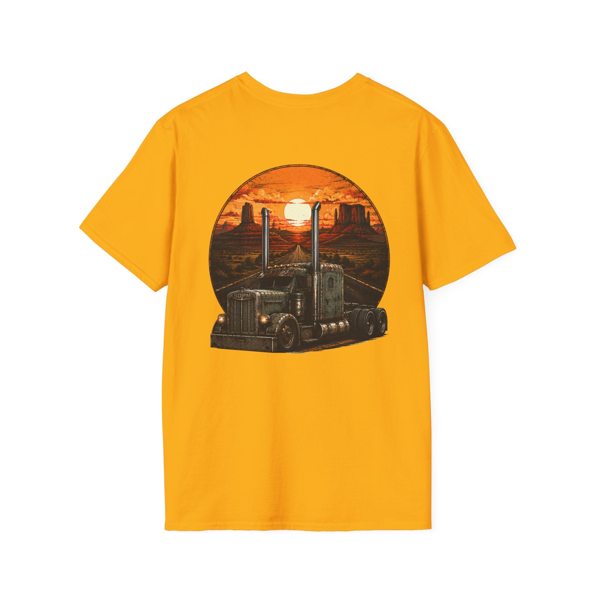 Rat Rod Style Semi Sunset T-Shirt