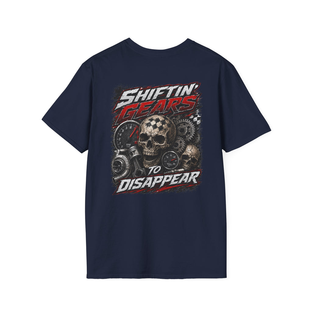 Shifting Gears to Disappear Racing T-Shirt