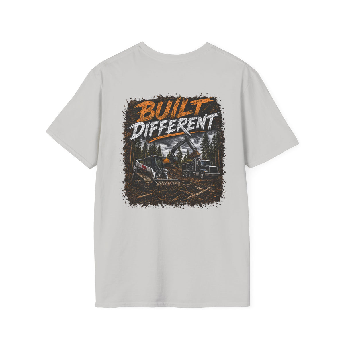 Built Different Skid Steer Construction T-Shirt