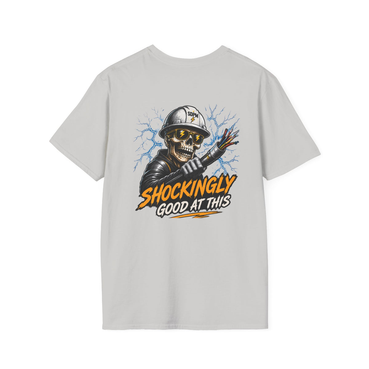 Shockingly Good At This Electrician Funny Skeleton T-Shirt