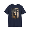 Line Man American Flag T-Shirt