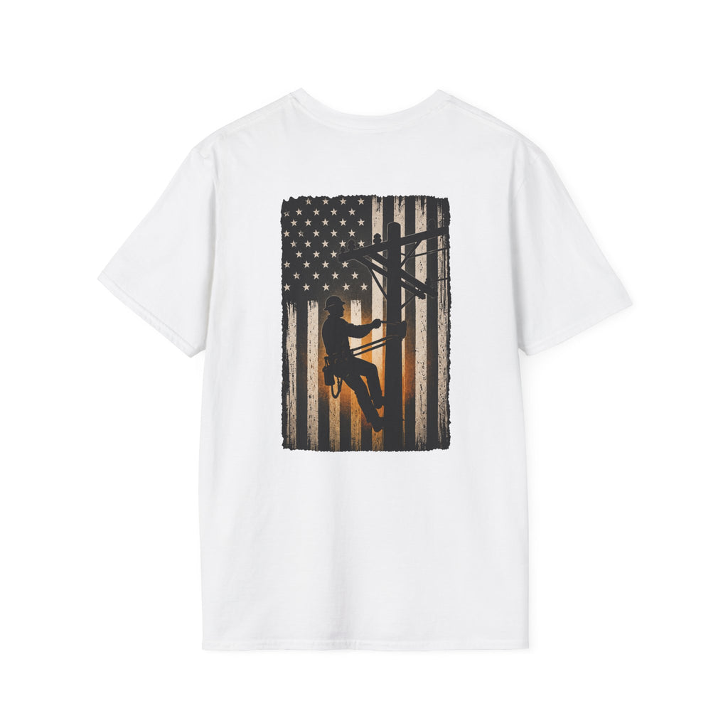 Lineman American Flag T-Shirt