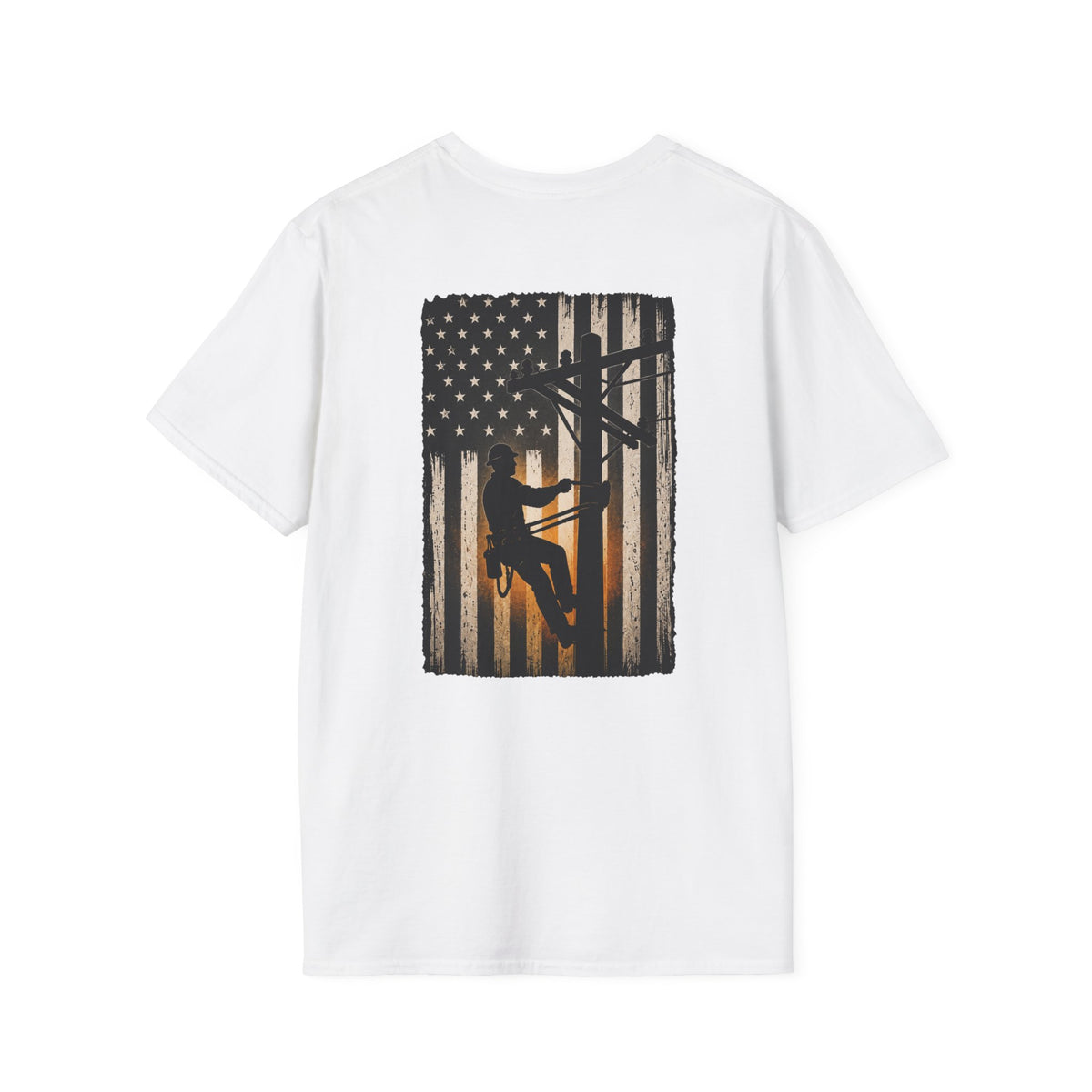 Lineman American Flag T-Shirt