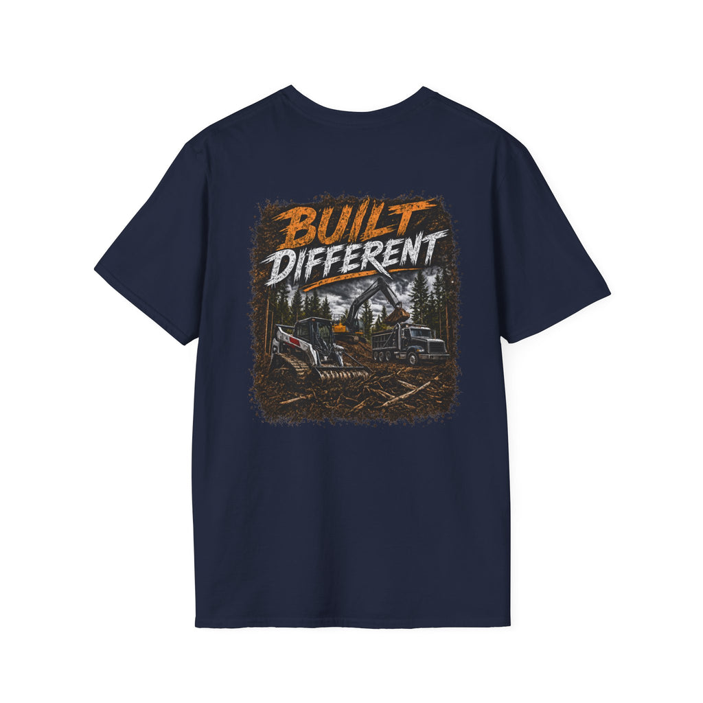 Built Different Skid Steer Construction T-Shirt
