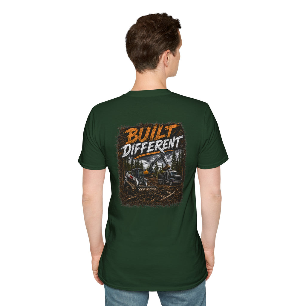 Built Different Skid Steer Construction T-Shirt