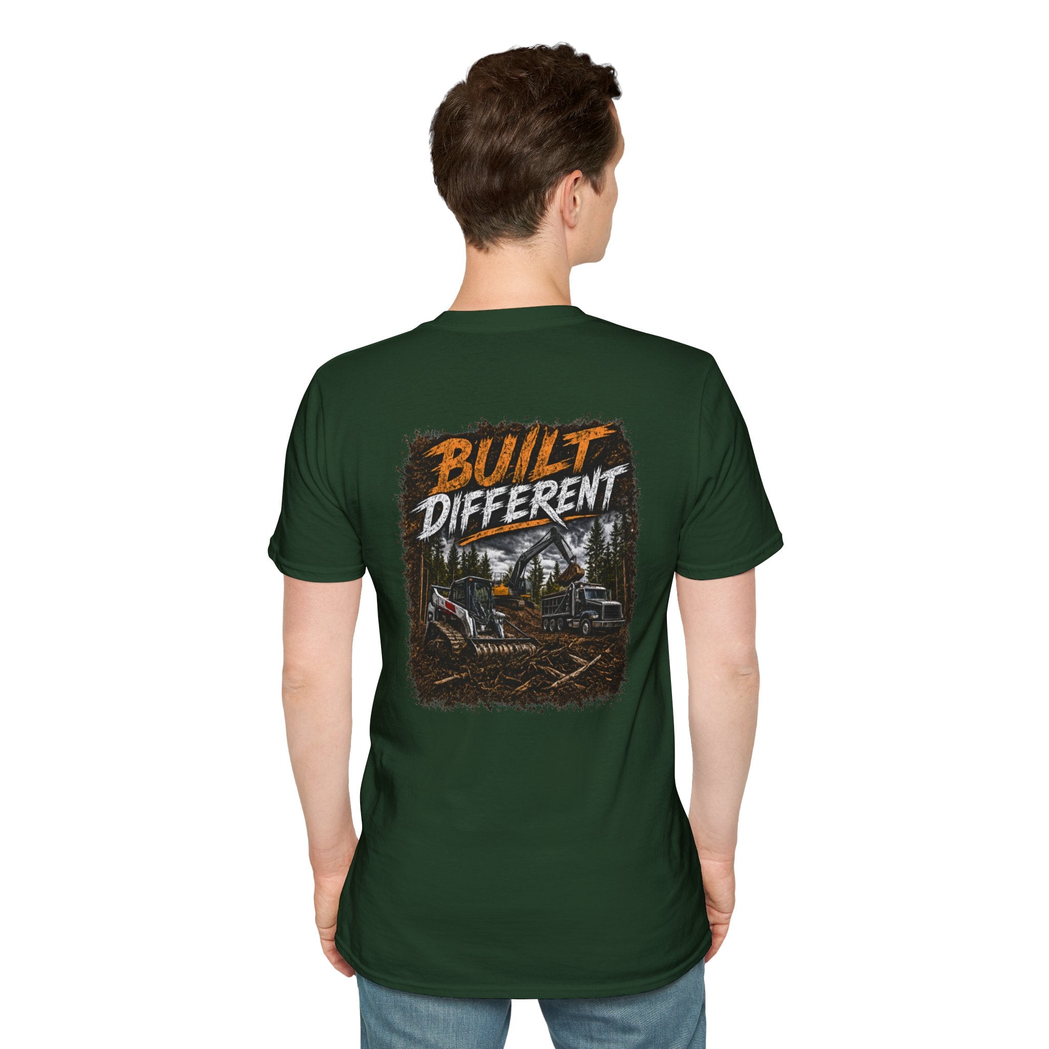 Built Different Skid Steer Construction T-Shirt
