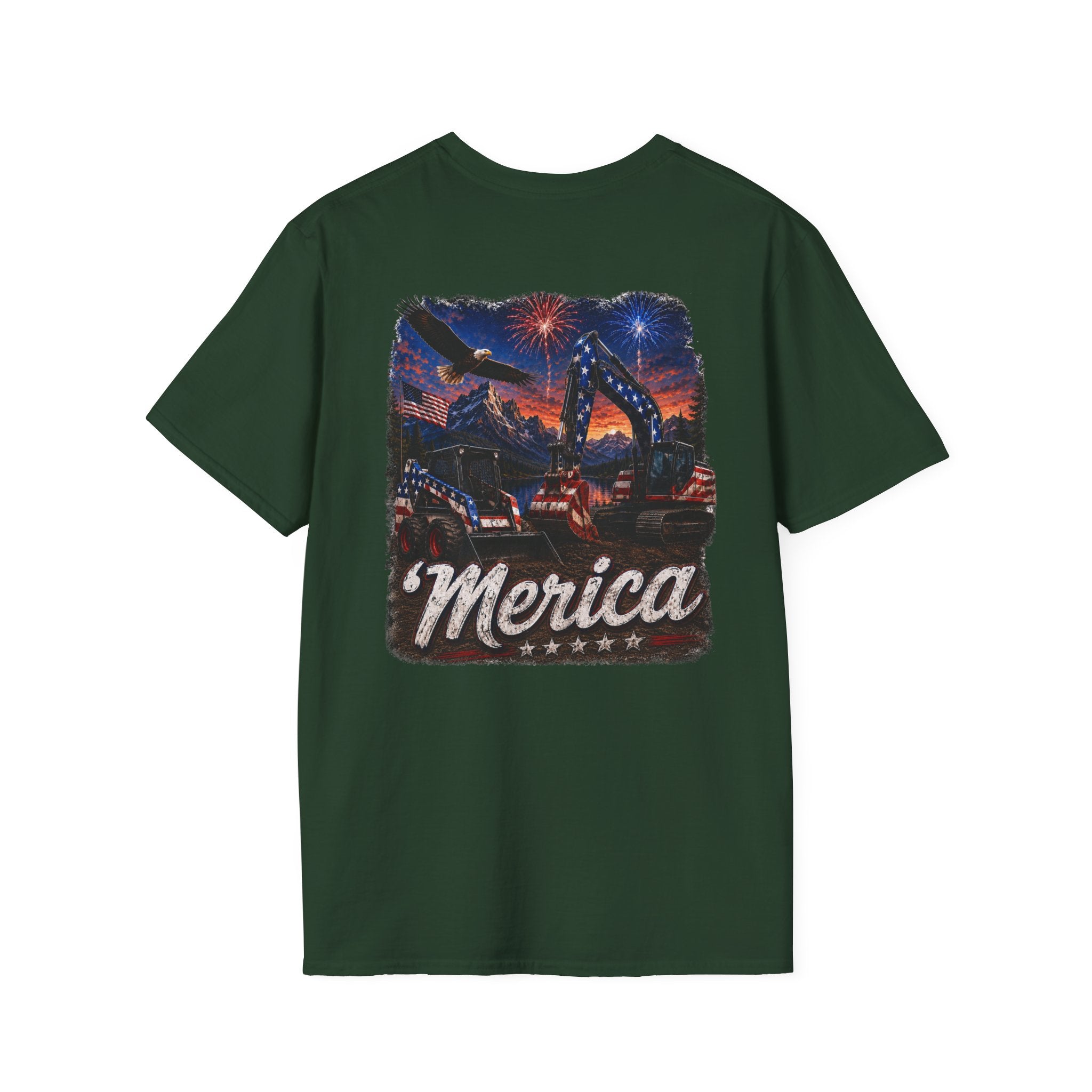 Patriotic 'Merica Heavy Equipment T-Shirt