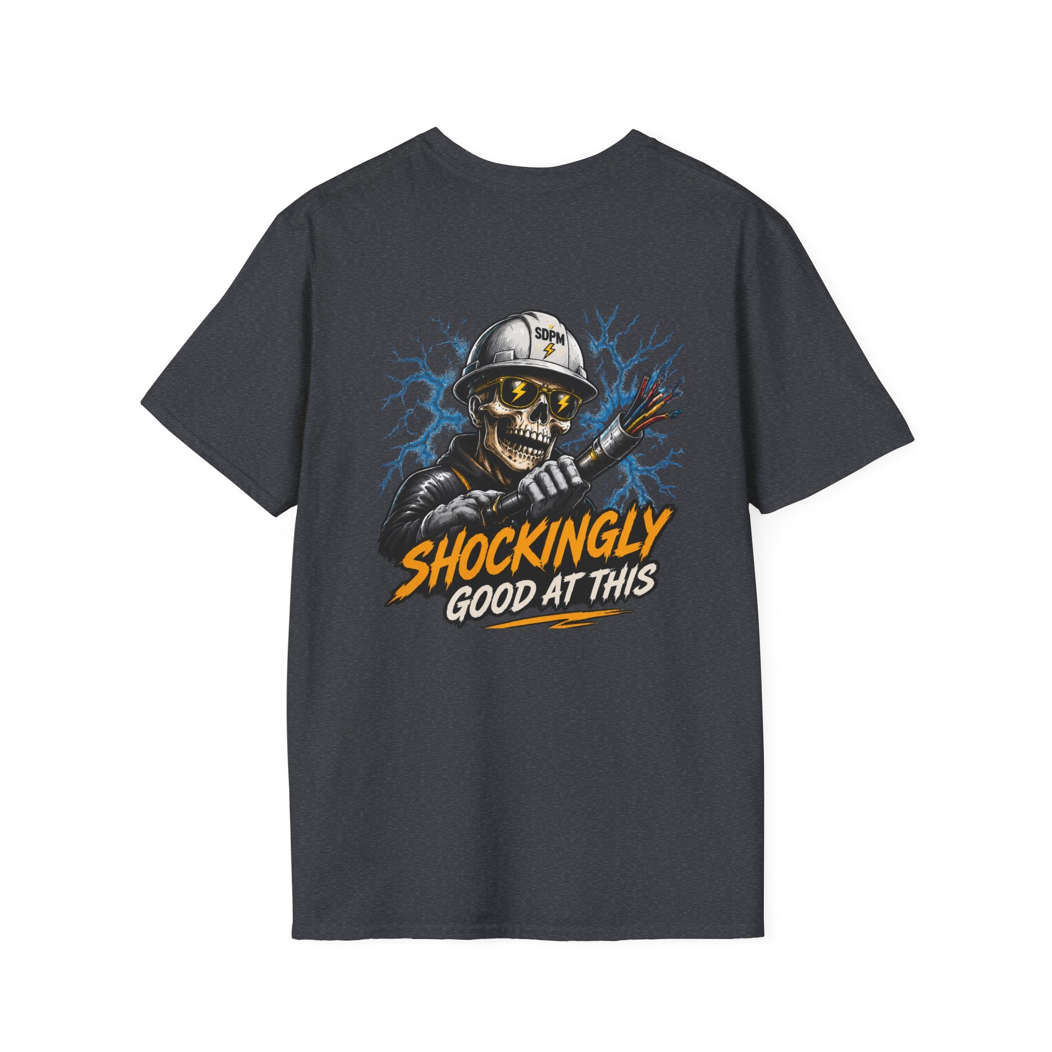 Shockingly Good At This Electrician Funny Skeleton T-Shirt