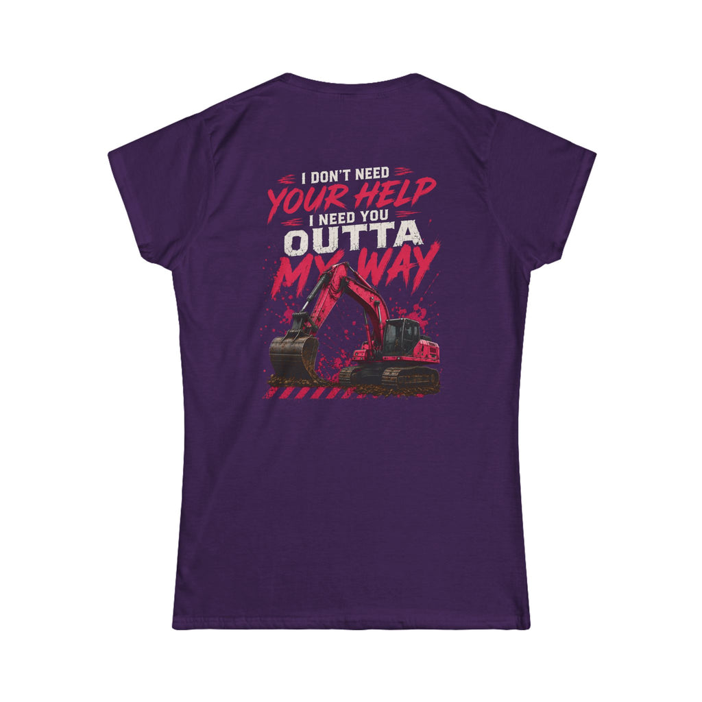 Get Outta My Way Women's Softstyle Tee