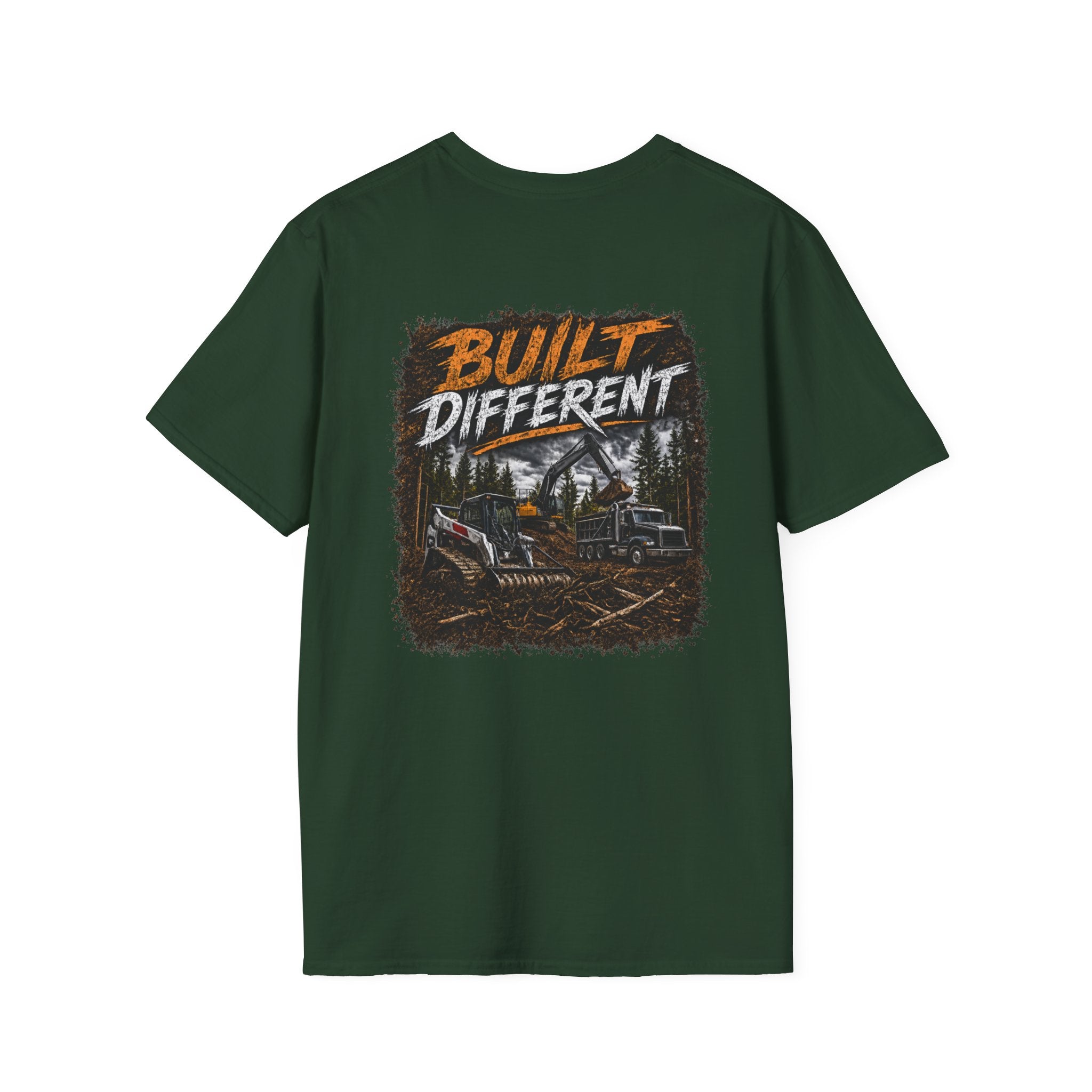 Built Different Skid Steer Construction T-Shirt