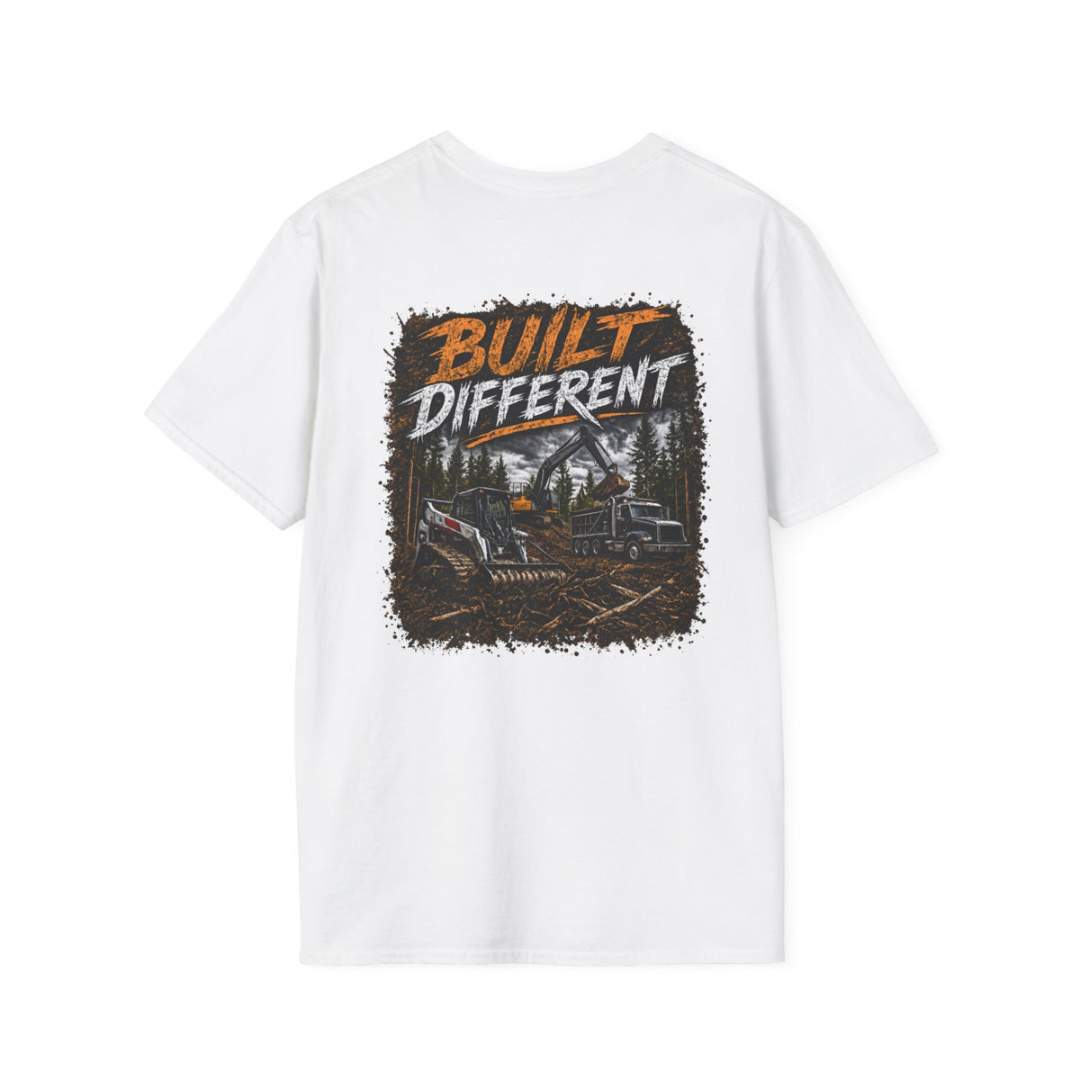 Built Different Skid Steer Construction T-Shirt