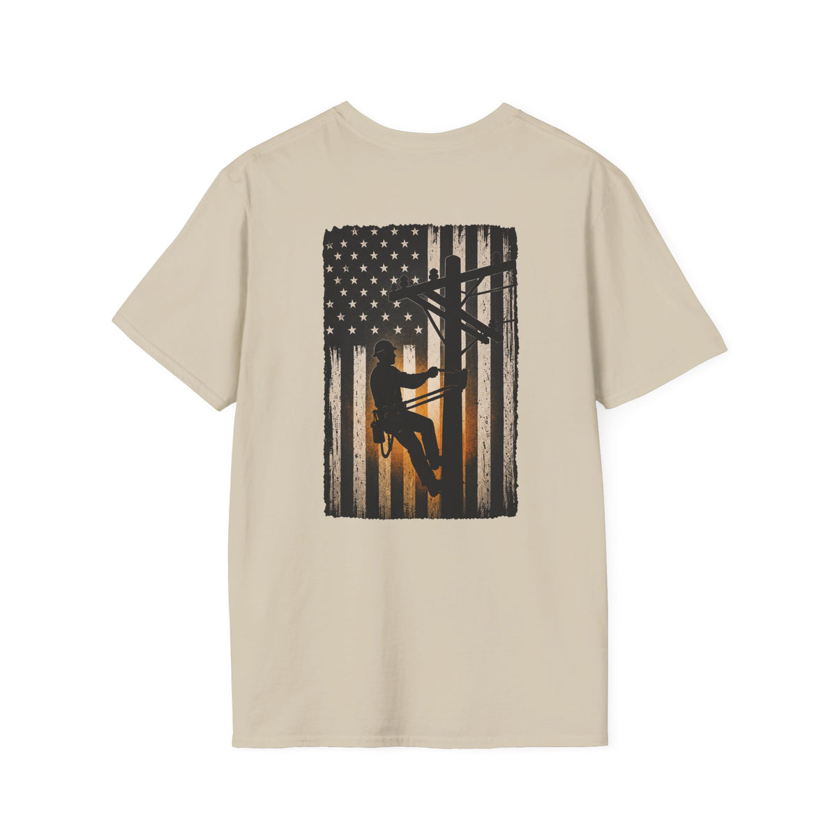 Lineman American Flag T-Shirt
