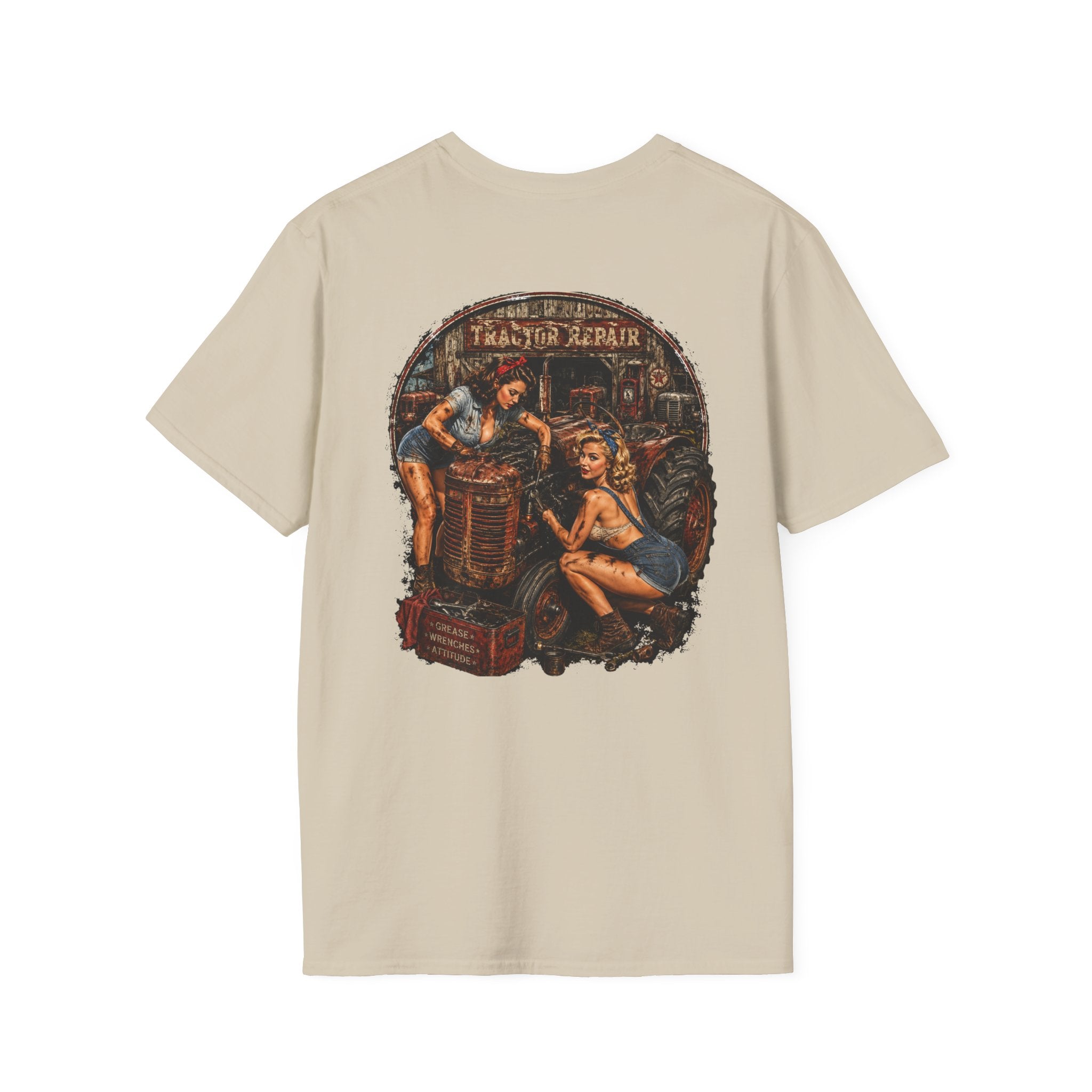 Pinup Girls Tractor Mechanic Tshirt