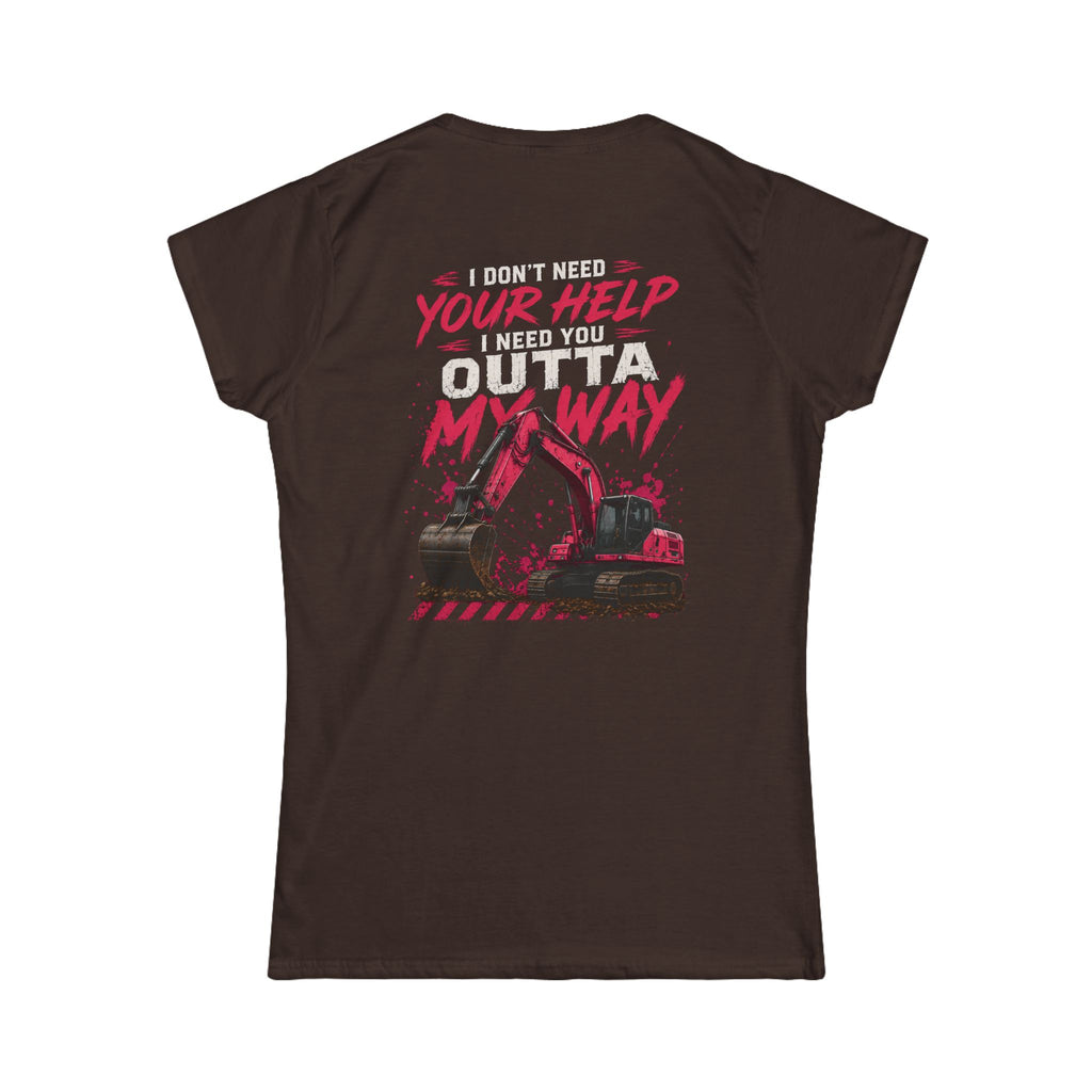 Get Outta My Way Women's Softstyle Tee