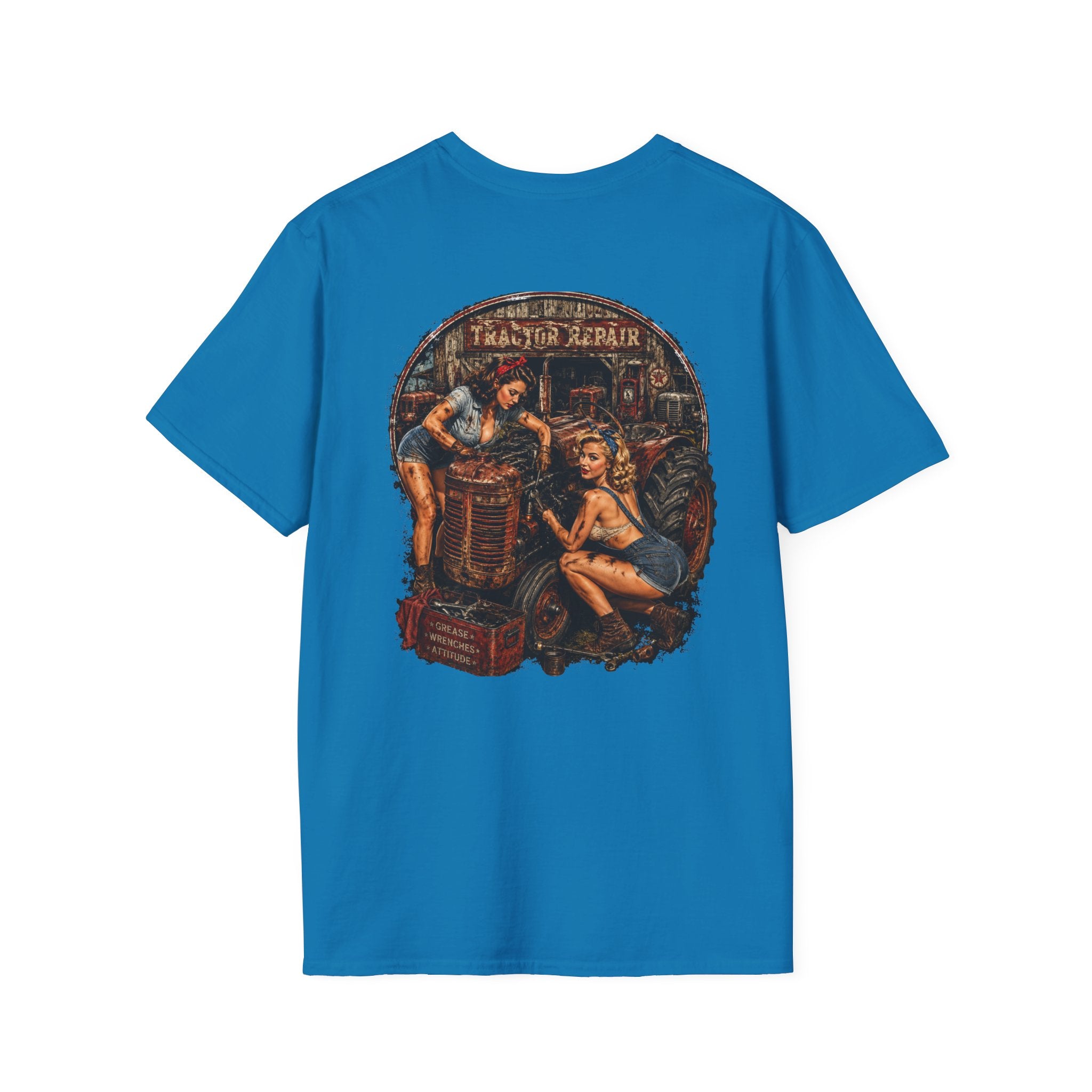 Pinup Girls Tractor Mechanic Tshirt