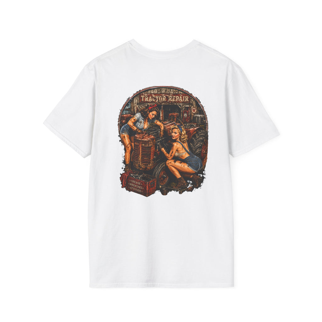 Pinup Girls Tractor Mechanic Tshirt