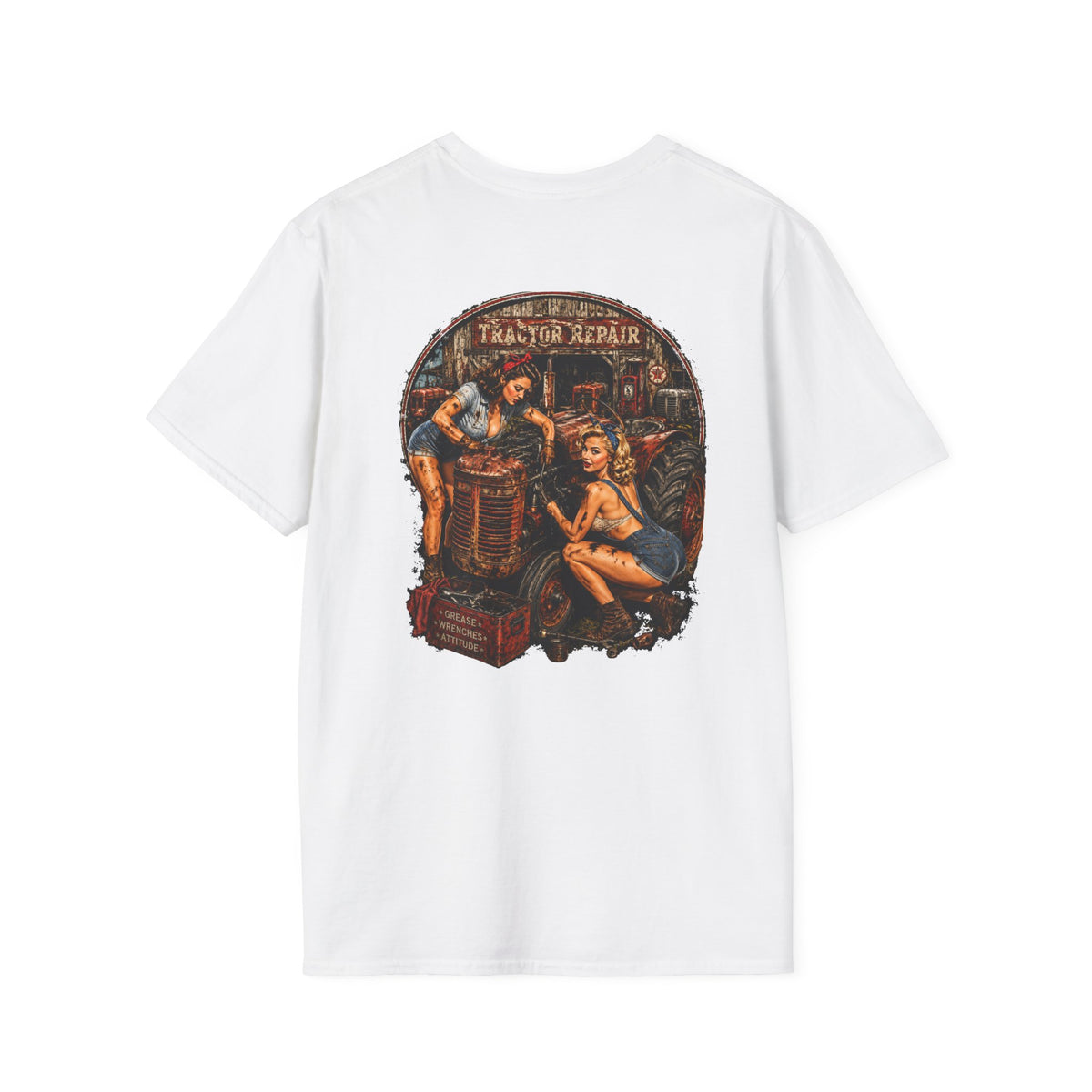 Pinup Girls Tractor Mechanic Tshirt