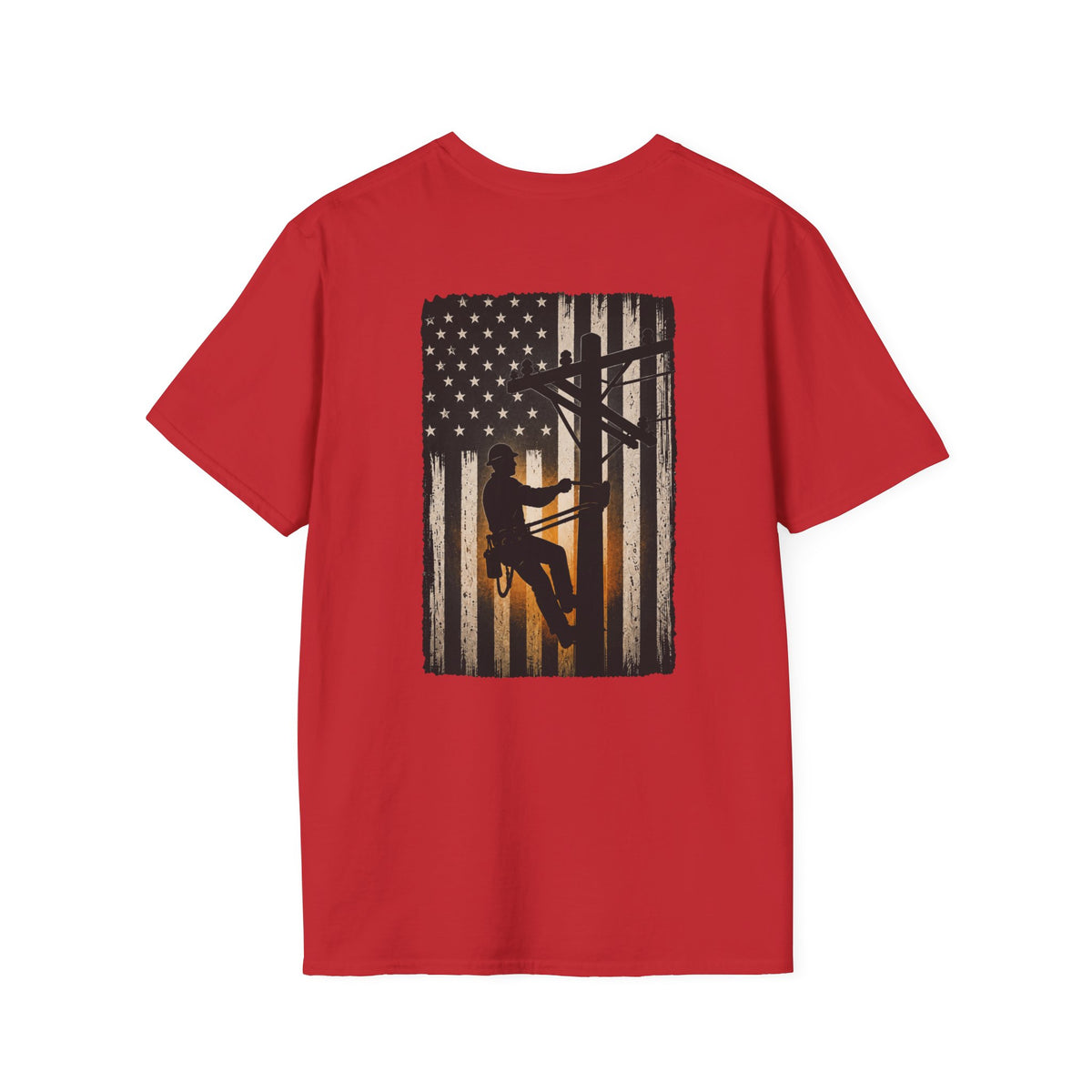 Lineman American Flag T-Shirt