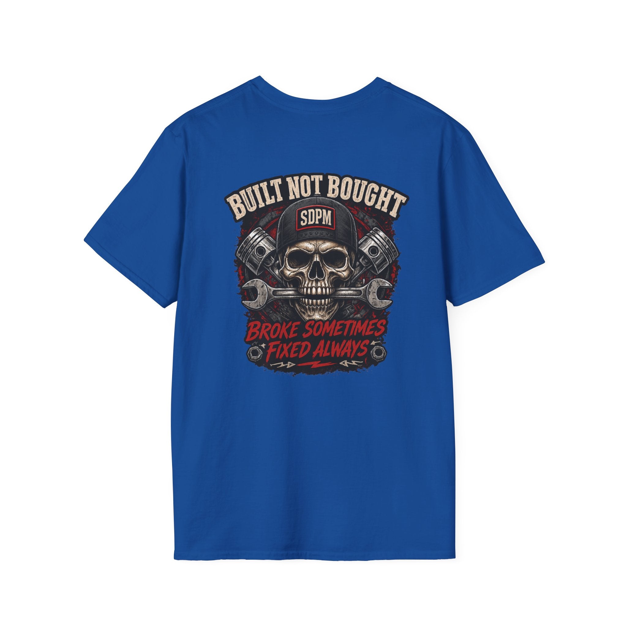 Built Not Bought Skull T-Shirt