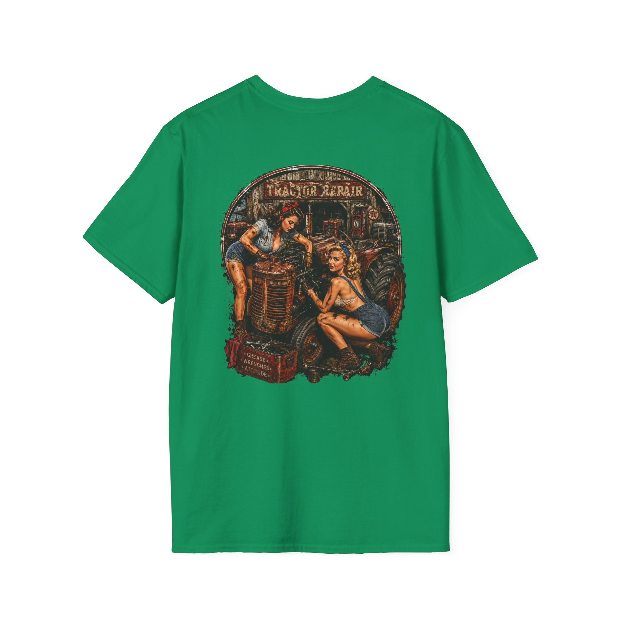 Pinup Girls Tractor Mechanic Tshirt