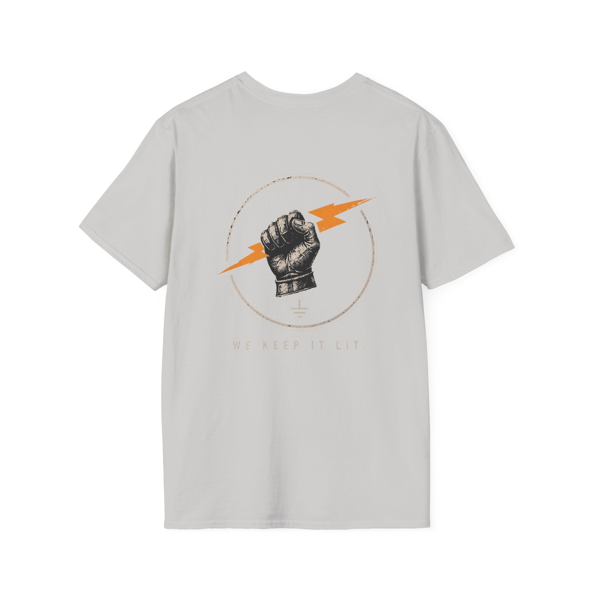Electrician Holding Energy Bolt T-Shirt