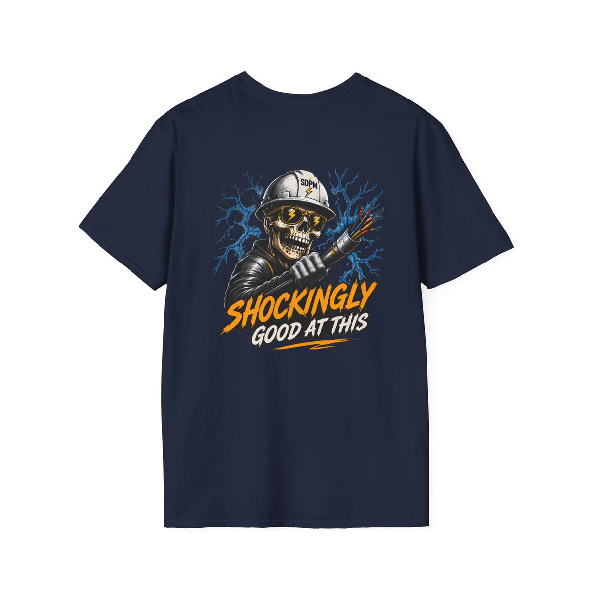 Shockingly Good At This Electrician Funny Skeleton T-Shirt