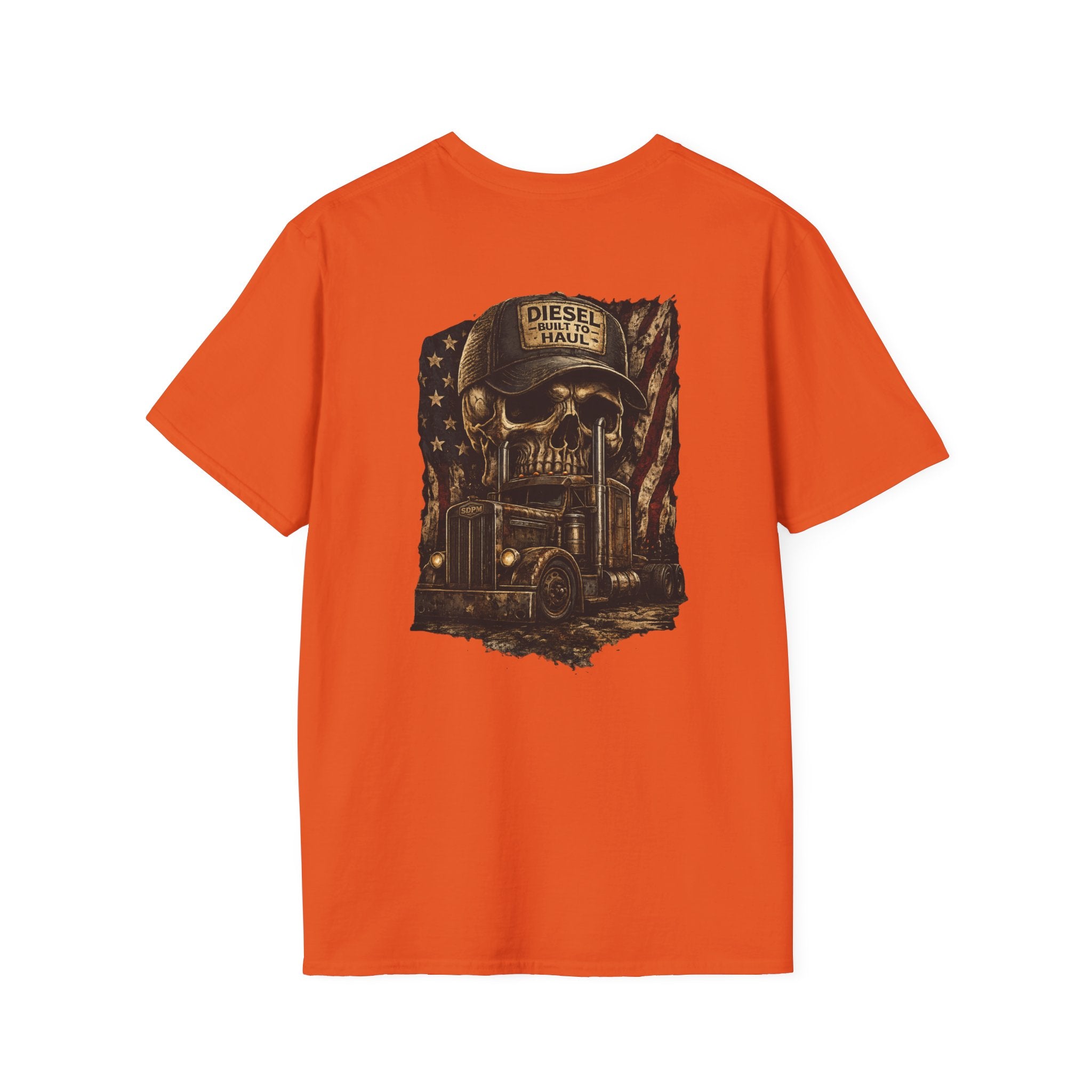 American Old School Semi with Skull T-Shirt