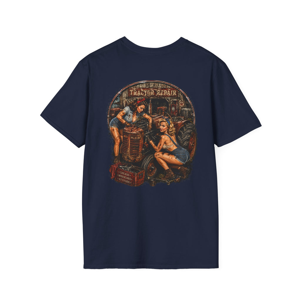 Pinup Girls Tractor Mechanic Tshirt