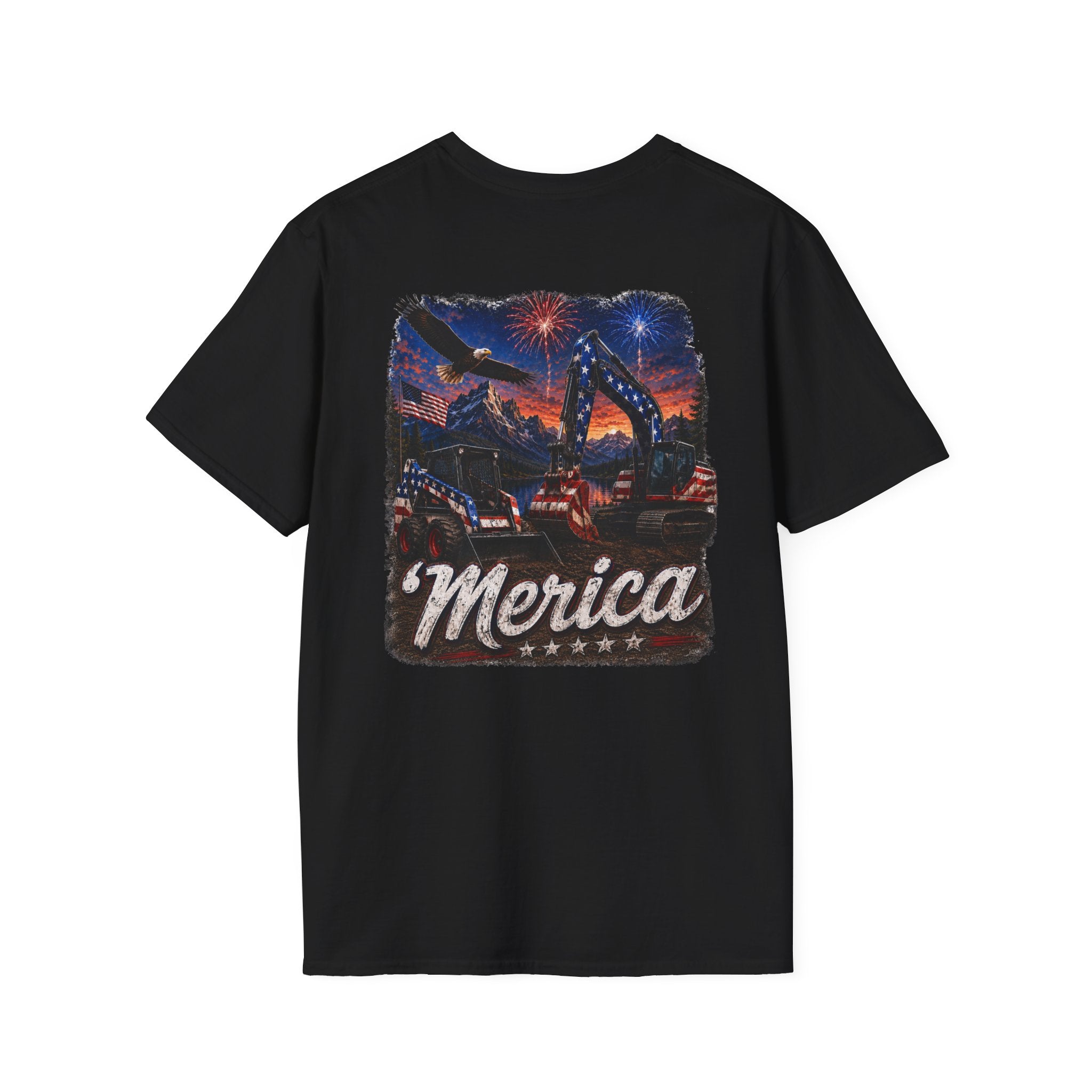 Patriotic 'Merica Heavy Equipment T-Shirt