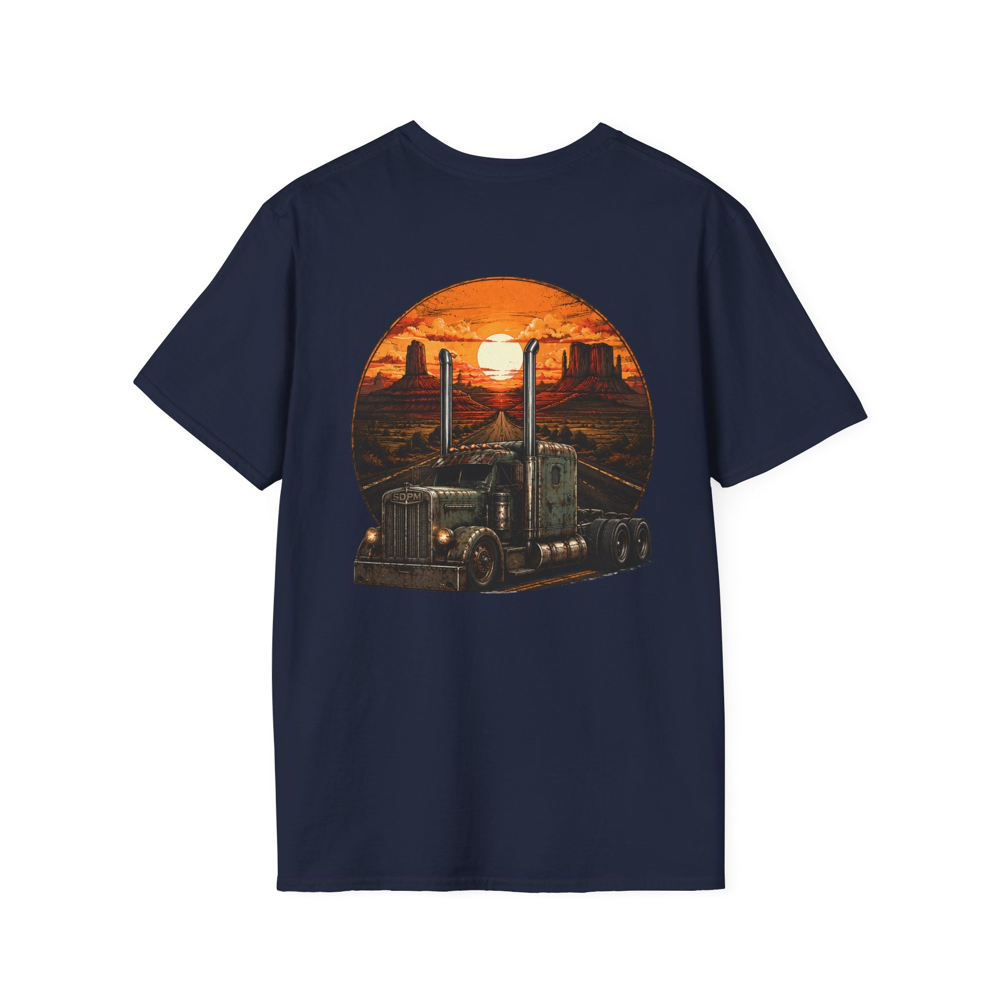 Rat Rod Style Semi Sunset T-Shirt