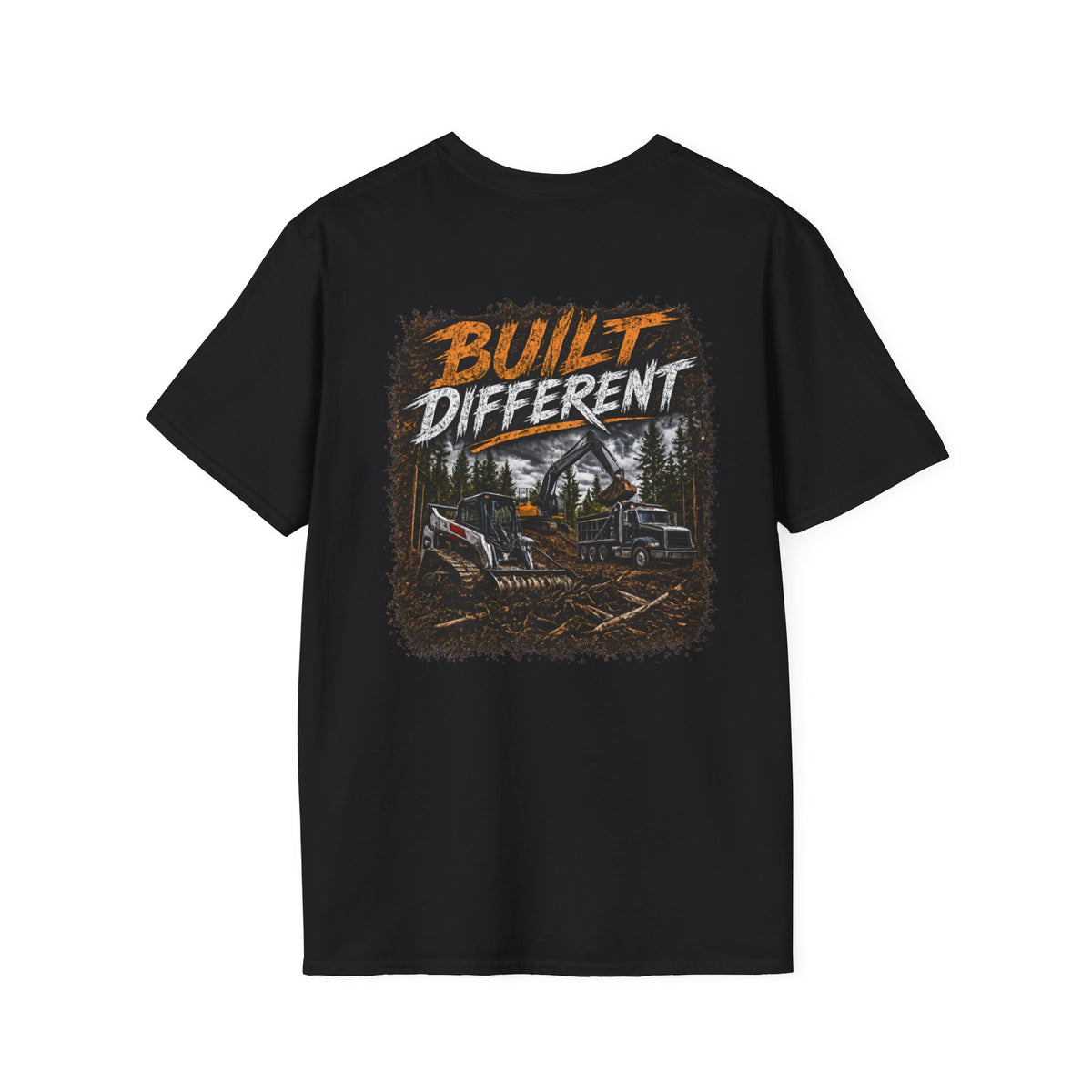 Built Different Skid Steer Construction T-Shirt