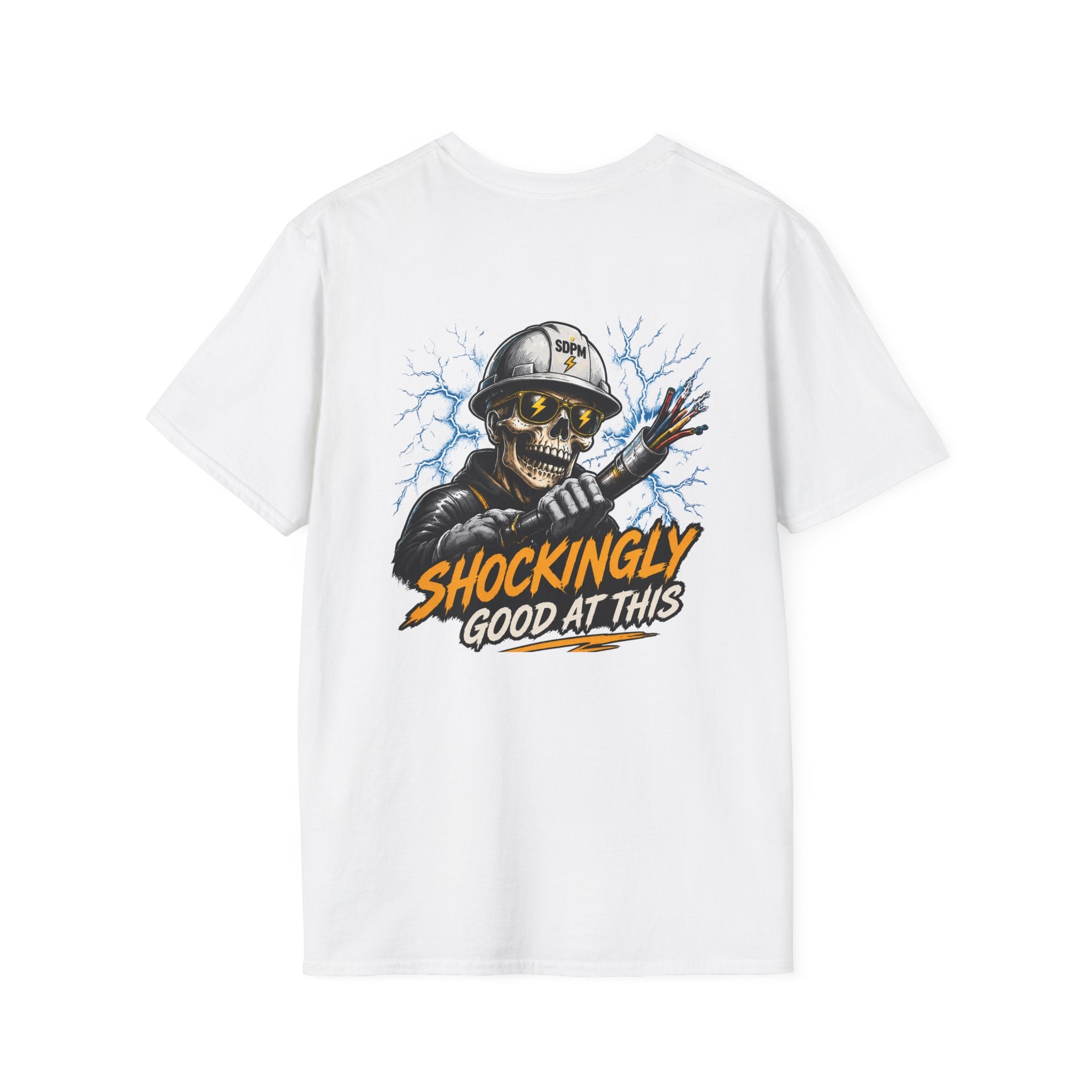 Shockingly Good At This Electrician Funny Skeleton T-Shirt