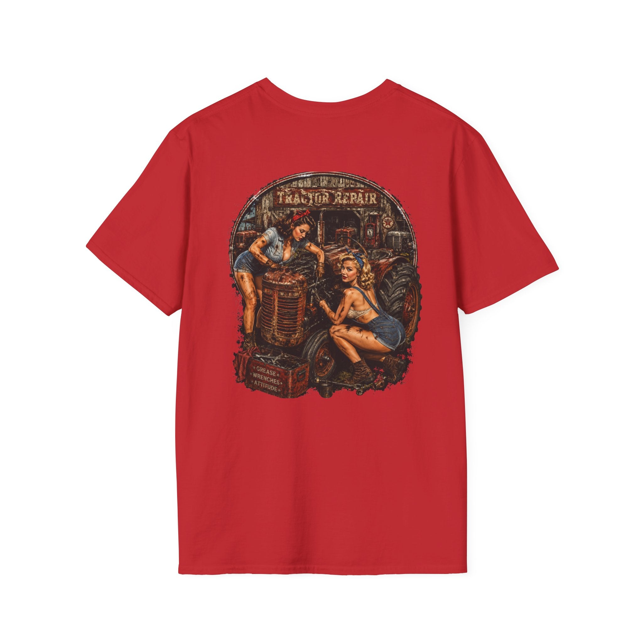Pinup Girls Tractor Mechanic Tshirt