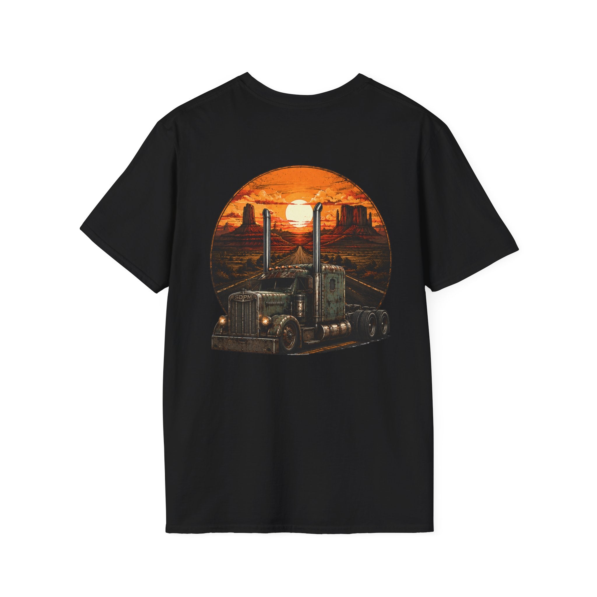 Rat Rod Style Semi Sunset T-Shirt