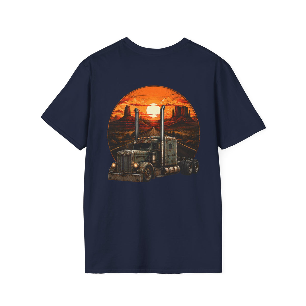 Rat Rod Style Semi Sunset T-Shirt