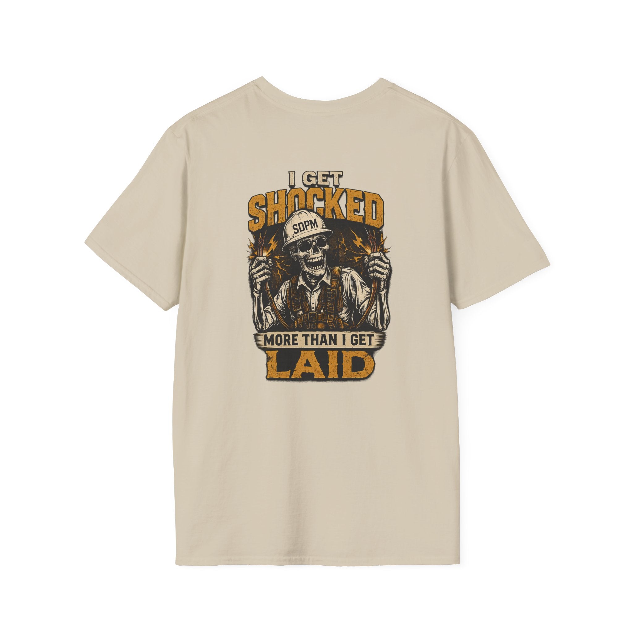 Electrician Funny Get Shocked More Than Laid T-Shirt