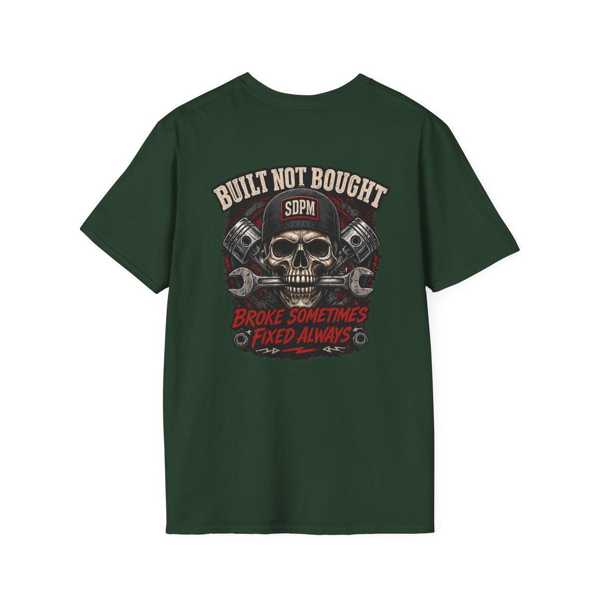 Built Not Bought Skull T-Shirt