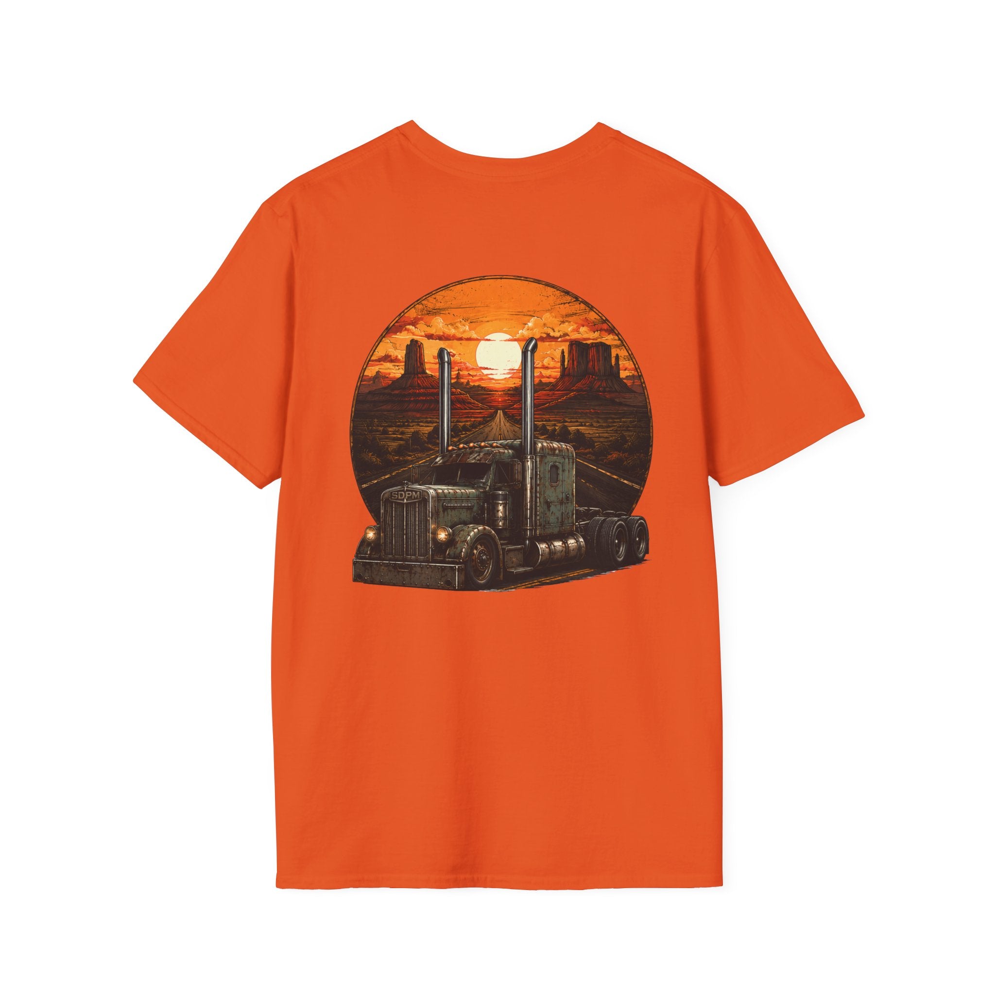 Rat Rod Style Semi Sunset T-Shirt
