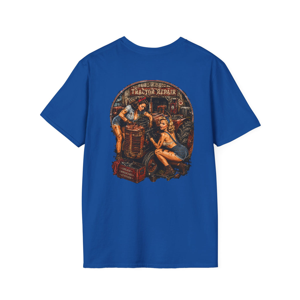 Pinup Girls Tractor Mechanic Tshirt