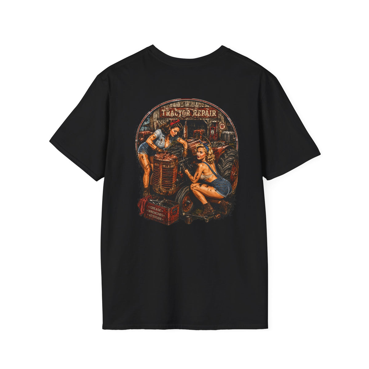 Pinup Girls Tractor Mechanic Tshirt